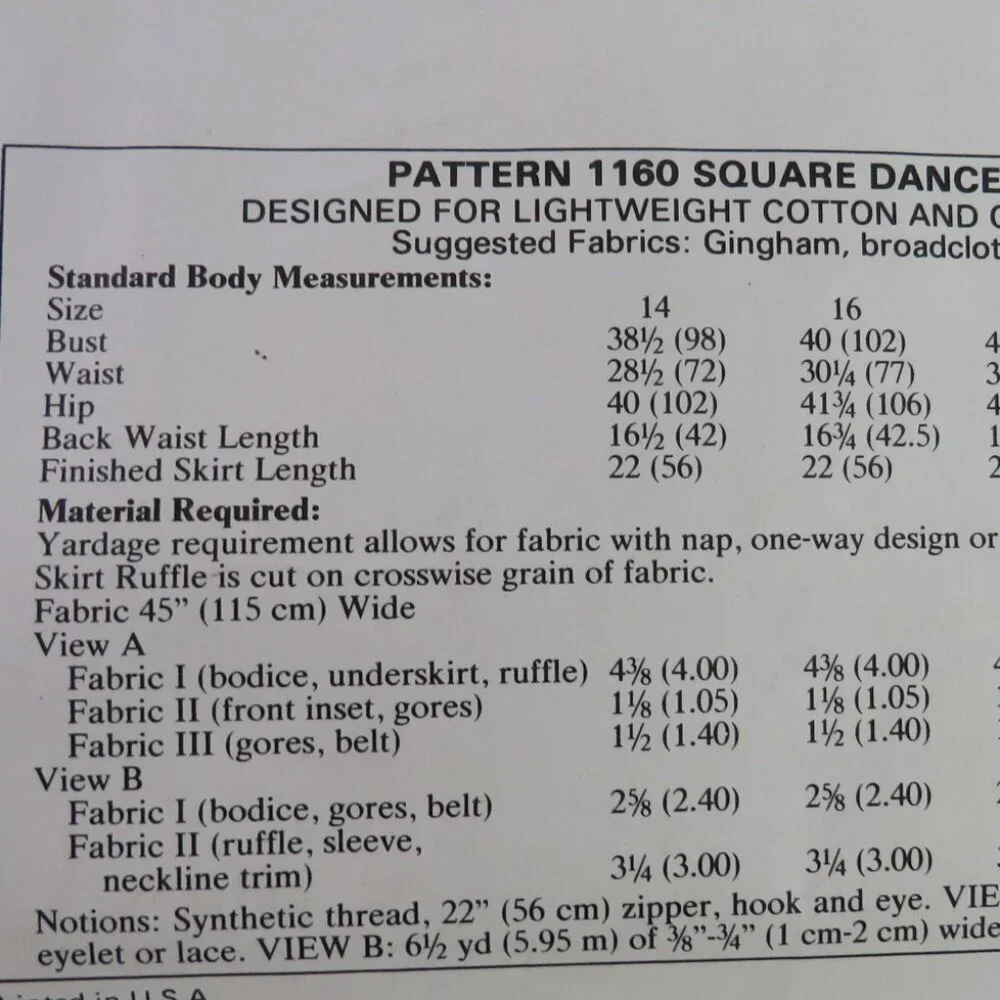 Kwik Sew 1160 Sewing Pattern Dance Dress Adult Large Full Square Dance UNCUT